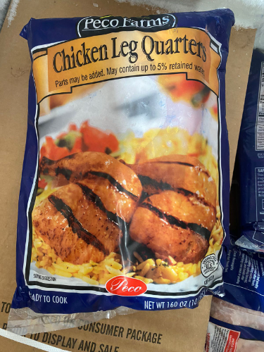 Pollo cuadril,pierna bolsa 10 libras Pecofarm